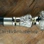 Vintage Antique Walking Cane Wooden Walking Stick Silver Brass Handle Knob Gift