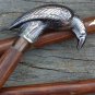 Vintage Designer Crow Handle Antique Style Victorian Cane Wooden Walking Stick