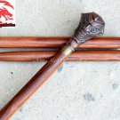 Antique Joker Design Head Victorian Handle Nautical Wooden Walking Stick Cane