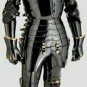 Black Medieval Knight Suit Of Armor Combat ~Full Body Armour Costume Reenactment