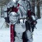 Halloween Medieval Knights Combat Armor Suit, Crusader larp Wearable Armour Suit