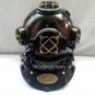 Vintage diving divers helmet ~ Deep Sea Scuba Black Mark V Navy Diving Helmet