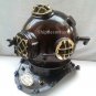 Vintage diving divers helmet ~ Deep Sea Scuba Black Mark V Navy Diving Helmet