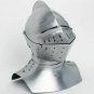 Knight Medieval Full Face helmet ~ Greek larp Halloween Crusader Armor Helmet