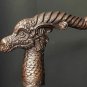 Nautical Dragon Victorian Head Handle Antique Vintage Wooden Walking Cane Stick