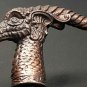 Nautical Dragon Victorian Head Handle Antique Vintage Wooden Walking Cane Stick