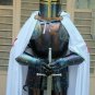 Medieval Knight Suit Of Templar Armor ~Combat Full Body Wearable Black Armour