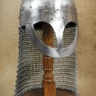 Medieval Norman Helmet ~ Viking Design Helmet With Chainmail ~ SCA/Larp ~Replica