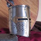 Medieval Great Templar Helmet ~ sca~jousting~Larp~knight~Hand-Forged helmet