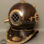 Vintage Antique Diving Helmet U.S Navy Mark V Deep Sea Divers Boston Helmet 18"