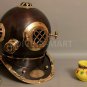 Vintage Antique Diving Helmet U.S Navy Mark V Deep Sea Divers Boston Helmet 18"