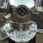 Vintage diving divers helmet ~Deep Sea Scuba ~Mark V~Chrome Finish Diving Helmet