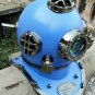 Navy Blue Diving Helmet ~Vintage Divers Helmet ~Deep Sea Mark V Scuba Helmet