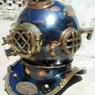Antique 18" Diving vintage BOSTON MARK V U.S Navy Deep Sea Divers Helmet Replica