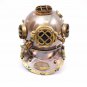 Vintage Diving Helmet ~ Deep Sea Marine Divers Scuba Boston Brown Antique Helmet