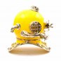 Vintage Diving Divers Helmet~Deep Sea Scuba Navy Marine Morse Yellow Helmet 18"