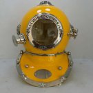 Yellow Anchor Boston Diving Helmet Scuba SCA Divers Navy Mark V Marine Divers