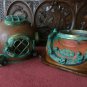Rare Antique Diving Helmet U.S Navy Mark V Deep Sea Divers Helmet W/Wooden Base