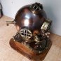 Vintage Diving Helmet ~U.S Navy Mark V Scurf Mark Divers Helmet With Wooden Base