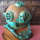 Rare Antique Diving Helmet US Navy Mark V Marine Deep Sea Divers Helmet W/ Base