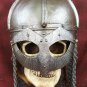 Hand-Forged Norman VIKING HELMET with Chainmail ~ norse ~ medieval ~dark age~sca