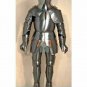 Medieval Full face Armour suit, Halloween Larp Wearable Combat Steel Armor Suit