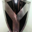 Medieval Knight Black Cross Heater Templar Shield Battle Warrior Steel Shield
