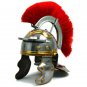 Historical Helmet Roman Imperial Centurion Armour 18 G Gauge Steel Brass Trim