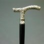 Nautical Style Brass Flower Design Head Handle Vintage Wood Walking Canes Stick