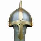 Medieval Warrior Viking Norman Helmet with Leather Liner ~ Nasal Battle Helmet Medieval Warrior Viking Norman Helmet with Leather Liner ~ Nasal Battle Helmet