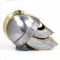 Medieval Barbuta Visored Brushed Greek Knights Templar Crusaders Armour Helmet