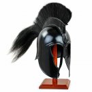 Medieval Black Corinthian Helmet ~Knight Crusader Viking Warrior Spartan Helmet