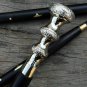 Victorian Brass Long Design Handle Antique Wooden Walking Stick Nautical Canes