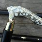 Victorian Brass White Design Handle Antique Wooden Walking Stick Nautical Canes