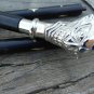 Vintage Silver Brass Joker Design Nautical Head Handle Wooden Walking Stick 36"