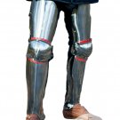Medieval Gothic Leg Plates Armour Protection Larp Collectable Steel Legs Guard