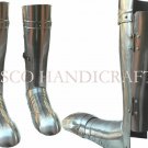 Medieval Legs Protection pair of Greaves Larp Steel knight Legs Guard sebatones
