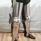 Medieval Steel Larp Legs Greaves Fully Functional Knight Legs Guard Protection