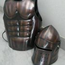 Medieval Antique Barbuta Helmet ~Muscle Greek Armour jacket ~Roman Breastplate Medieval Antique Barbuta Helmet ~Muscle Greek Armour jacket ~Roman Breastplate