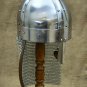 Medieval Norman Helmet ~ Viking Nasal Helmet With Chainmail ~SCA/Larp/Darknight