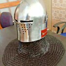 Medieval Viking Chainmail Helmet Knight Crusader Armor Costume Halloween helmet