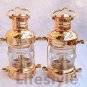 14" Copper Anchor Oil 02 Lamp ~ Nautical Maritime Ship Lantern ~ Boat Light lamp
