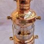 14" Copper Anchor Oil Lamp ~ Nautical Maritime Ship Lantern ~ Boat Light Decor