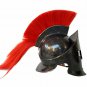 Black Spartan King Leonidas Medieval Helmet~300 worrier Movie Roman larp Helmet