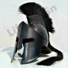 Spartan King Leonidas Medieval Helmet 300 Warrior Movie Greek Roman Black Helmet Spartan King Leonidas Medieval Helmet 300 Warrior Movie Greek Roman Black Helmet