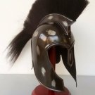 Medieval Black Corinthian Helmet ~Knight Crusader Greek Larp SCA Armour Helmet