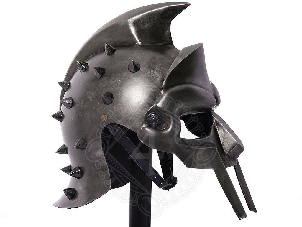 GLADIATOR MAXIMUS ROMAN SPIKED HELMET ~ Halloween Crusader Warrior ...