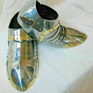 Armor Shoes Pair ~ Medieval Knight Crusader Spartan ~Brass Steel Armour Sabaton Armor Shoes Pair ~ Medieval Knight Crusader Spartan ~Brass Steel Armour Sabaton
