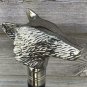 Steampunk Victorian Wolf Nautical Head Handle Vintage wooden Walking Stick Canes