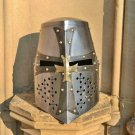 Hand-Forged Medieval Great Templar Helmet ~ sca~jousting~helm~knight~armor Hand-Forged Medieval Great Templar Helmet ~ sca~jousting~helm~knight~armor
